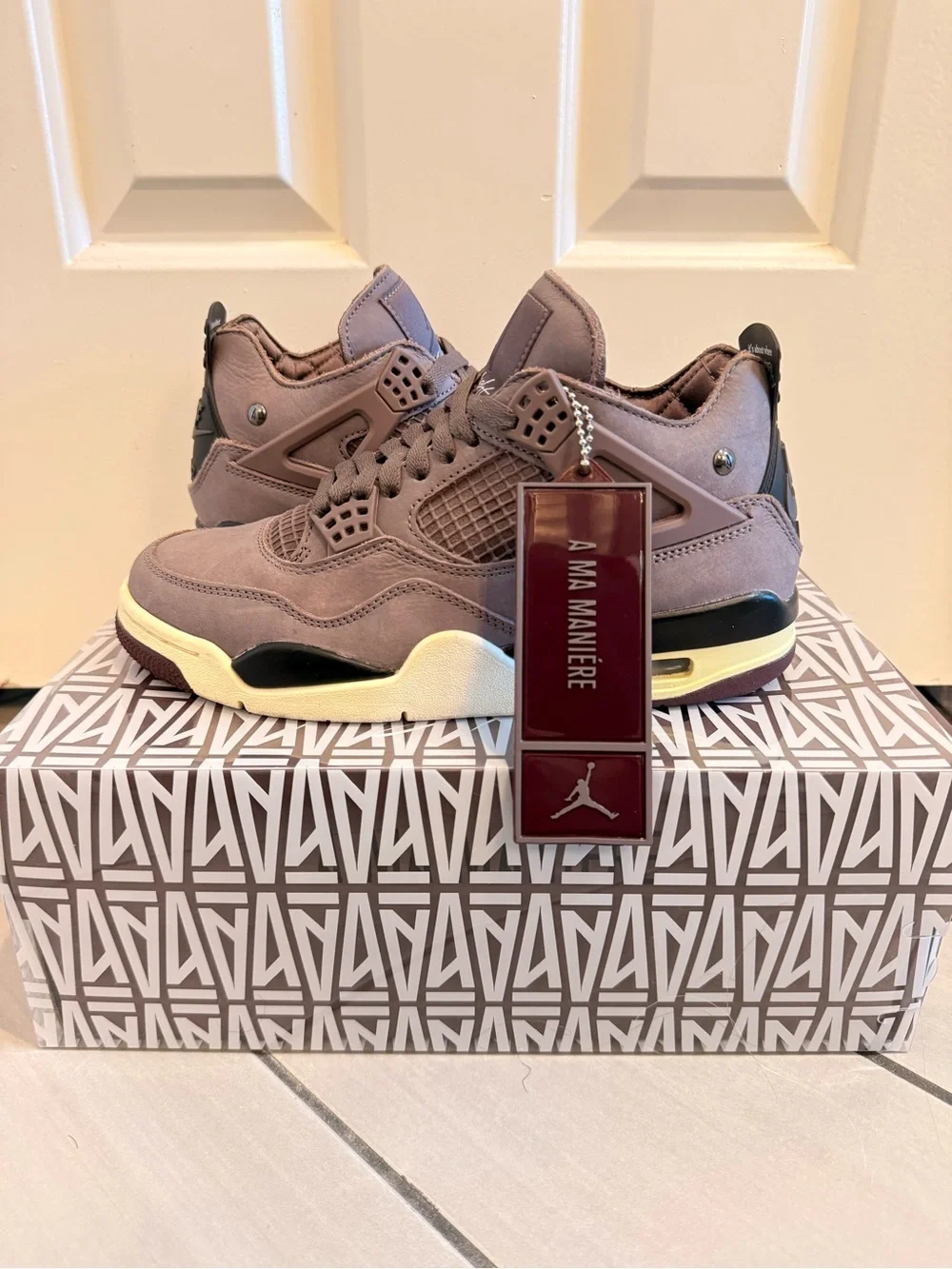 Jordan A Ma Maniére Air Jordan 4 Mauve Brown Sneakers size 6
